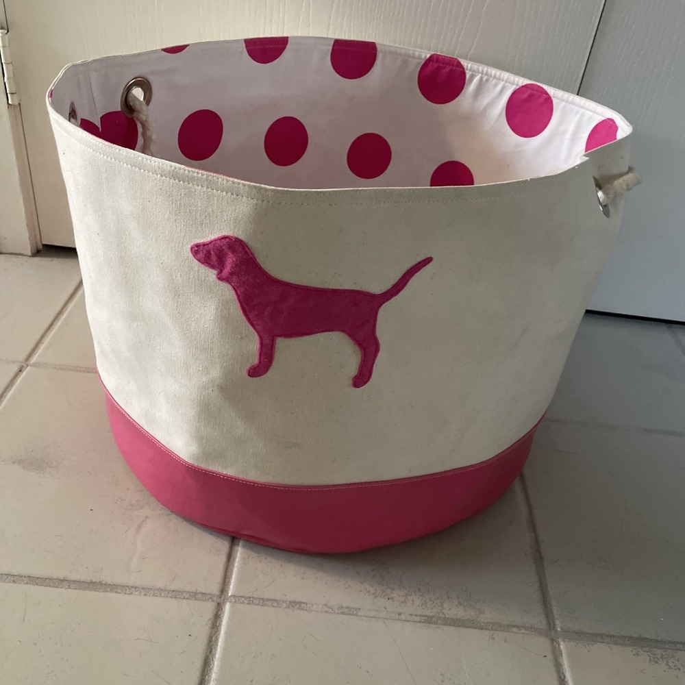 Victoria's Secret Pink Store Display Canvas Large Bin Prop Collectible Rare